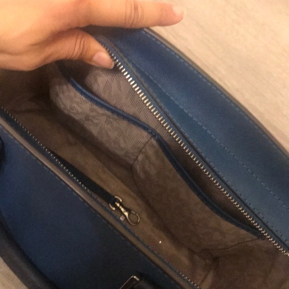 Michael Kors Satchel Shoulder Bag in Blue - Picture 4 of 6